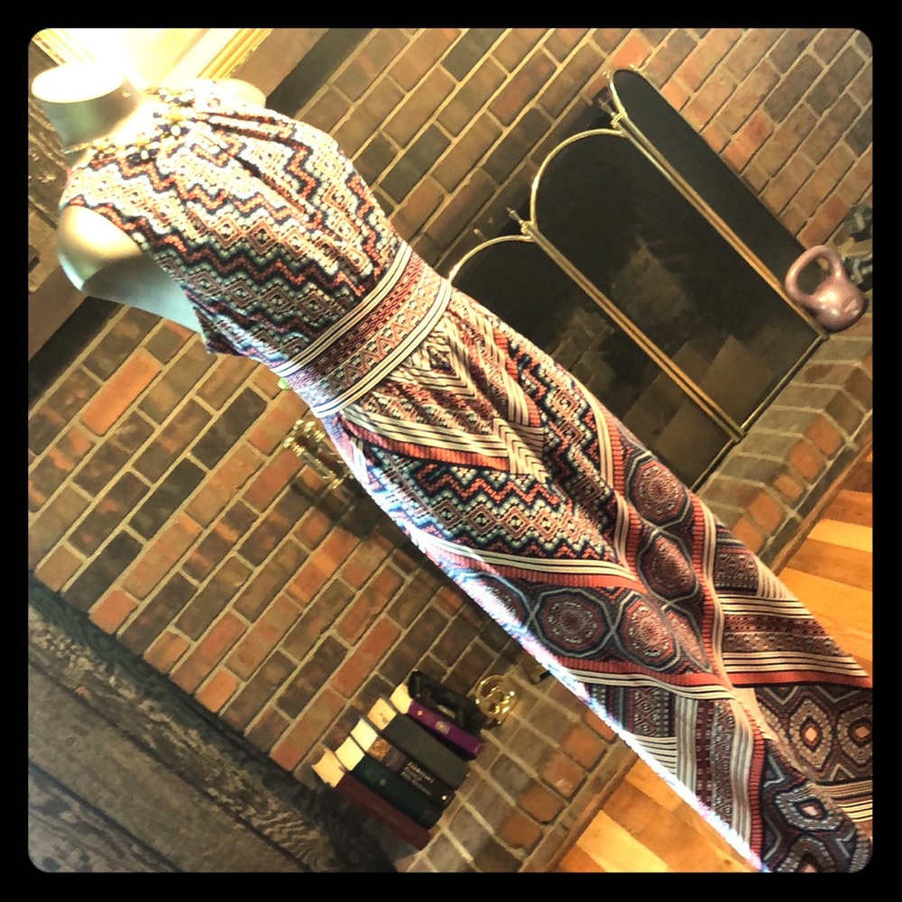 Multi colored maxi dress